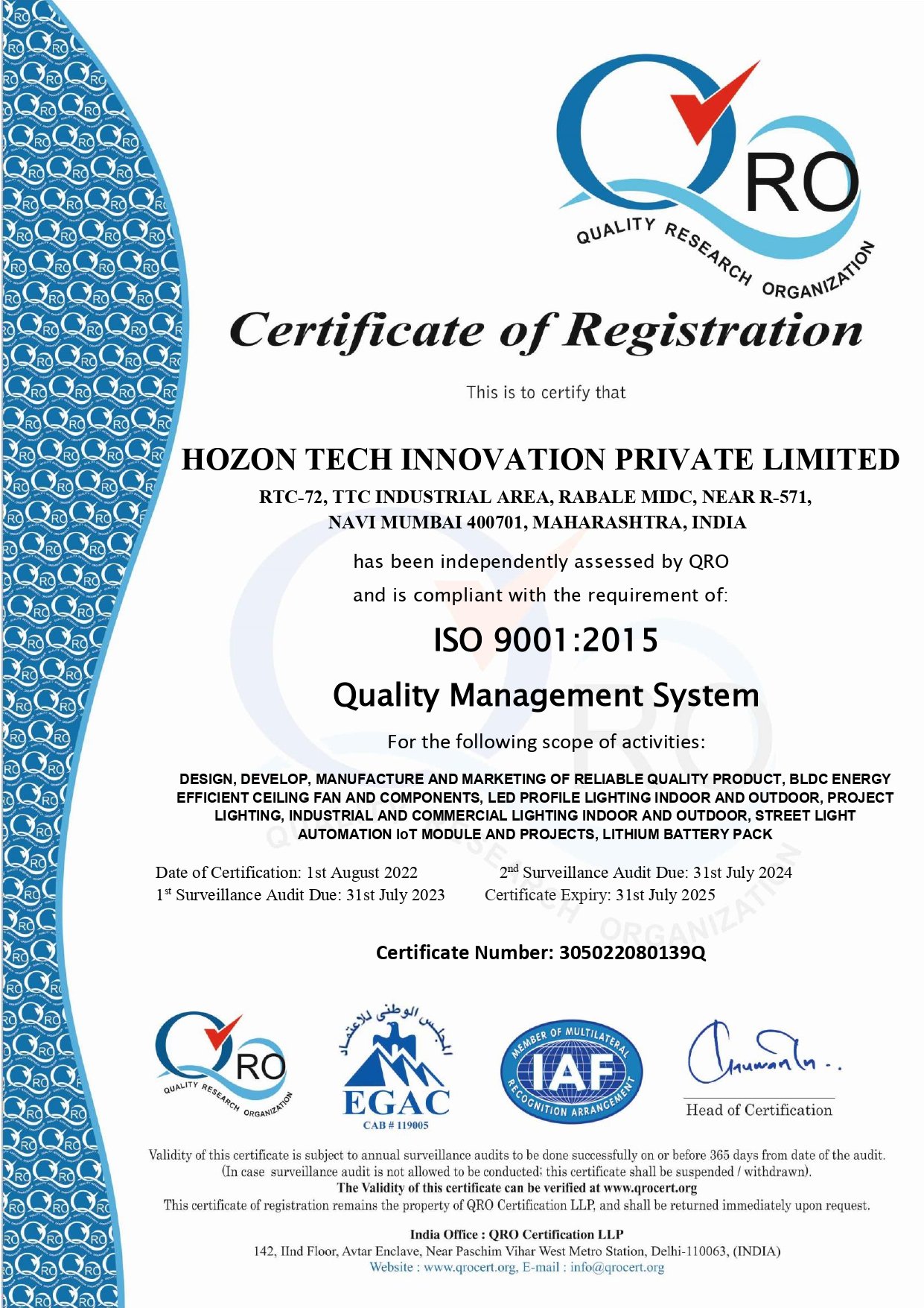 Certificate 1
